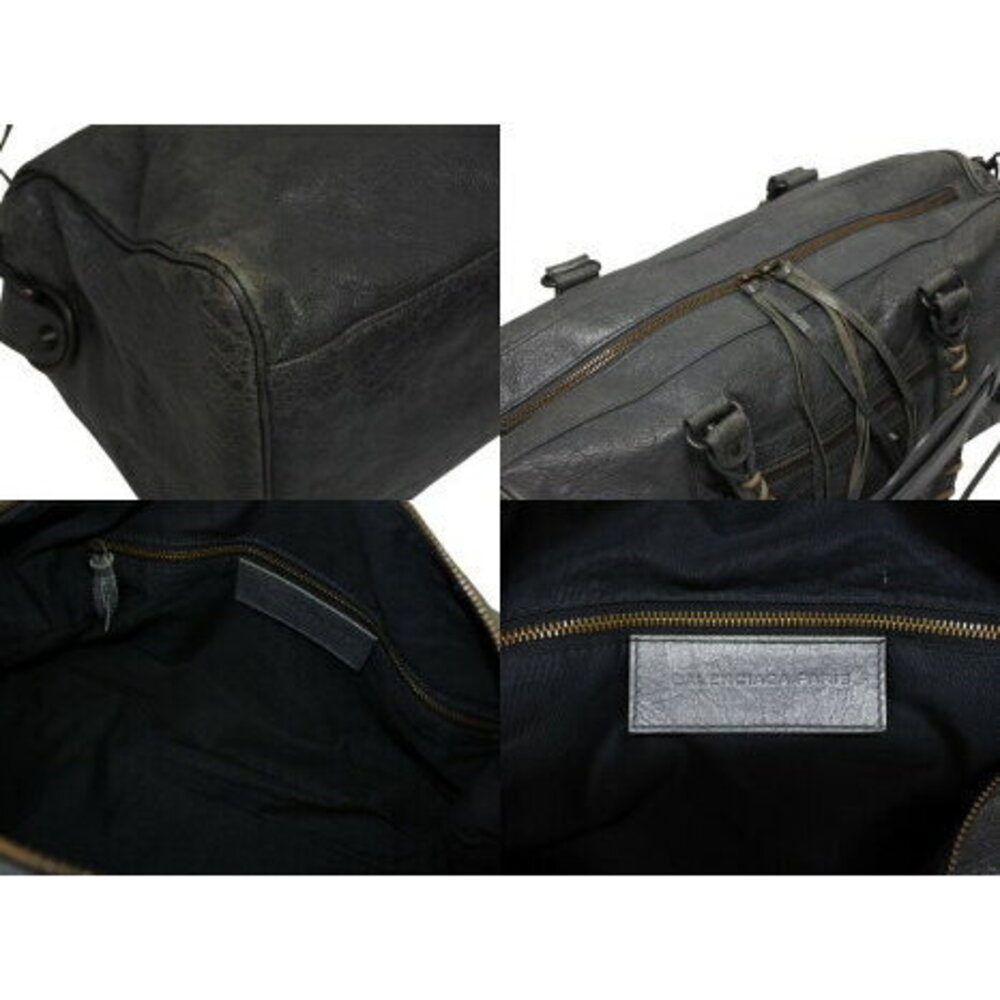 BALENCIAGA THE TWIGGY Bag Gray Leather - Picture 8 of 8